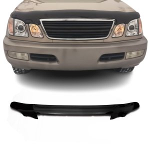 Lexus LX470 Hood Deflector - Front - Omac - Logo - Black - '98-'07 Lexus LX470 Hood Deflector - Front - Omac - Logo - Black - '98-'07